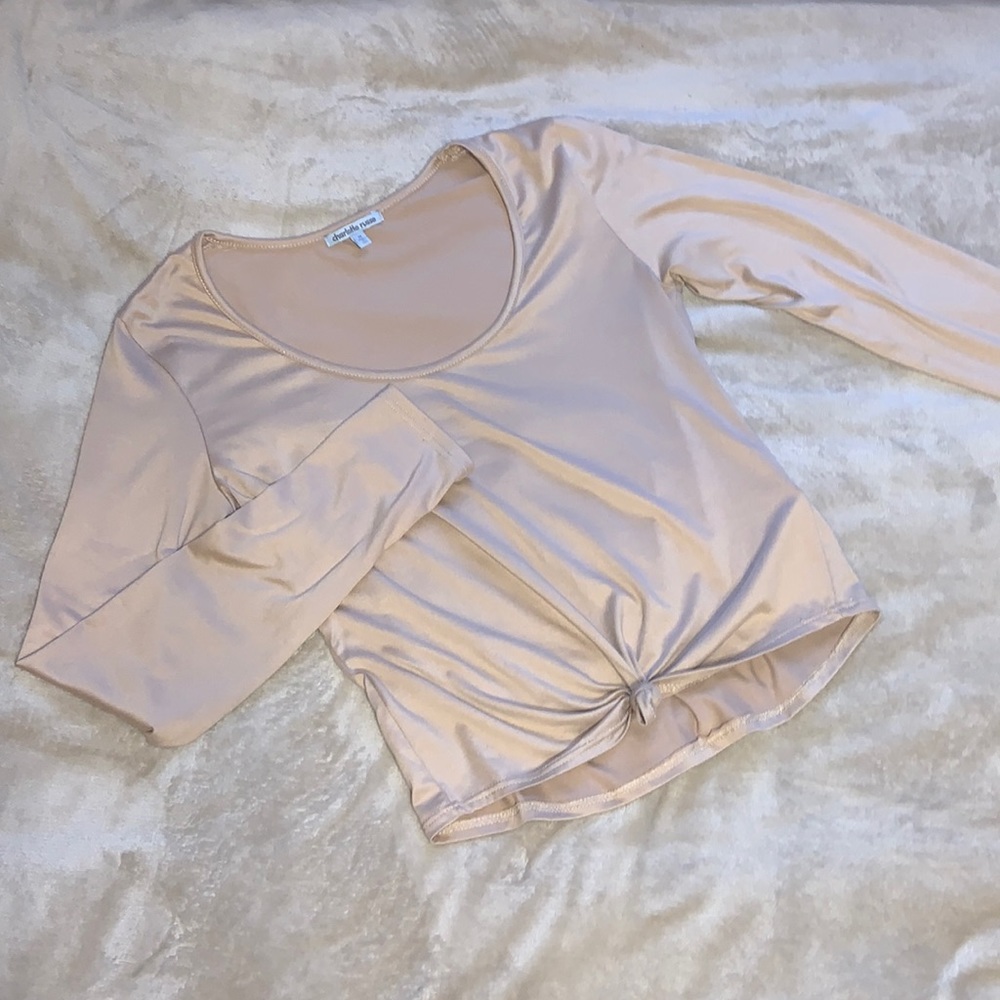 Beige top size M Charlotte Russe